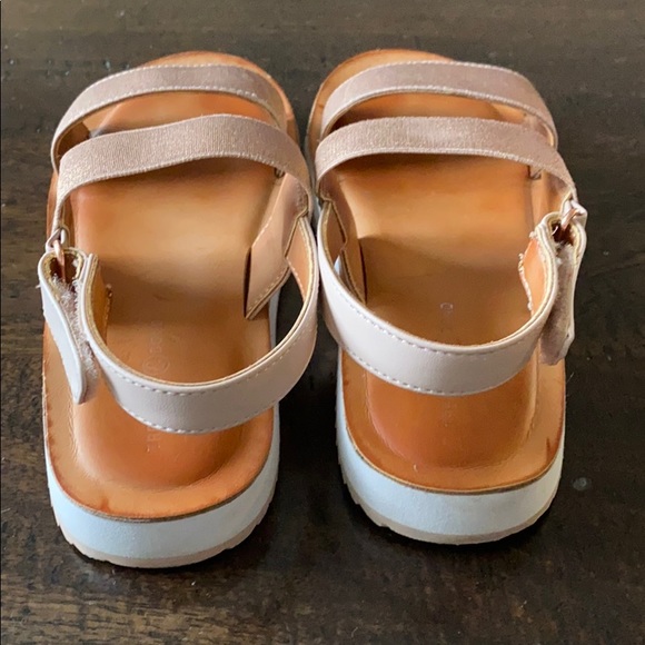 Girls Rose Gold Sandals - Picture 3 of 3